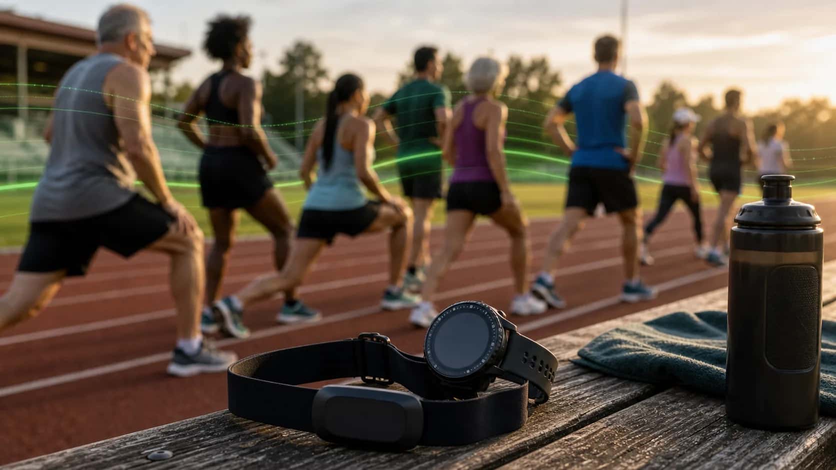 Heart Rate Zones by Age guide illustration