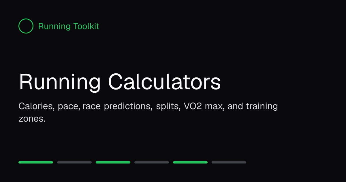 Running Calculators for Training, Racing, and Fitness